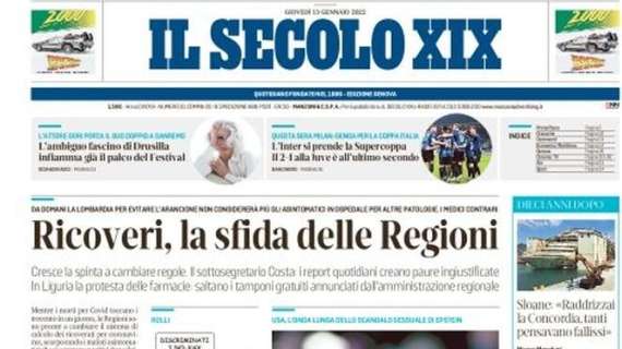 Il Secolo XIX: "L'Inter si prende la Supercoppa: il 2-1 sulla Juve è all'ultimo minuto"