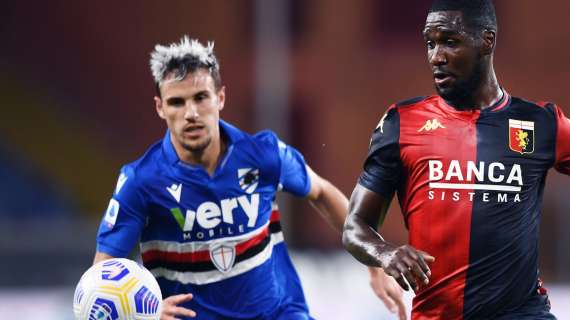 Un gran gol di Verre stappa il derby: Sampdoria avanti 1-0 sul Genoa al 45'