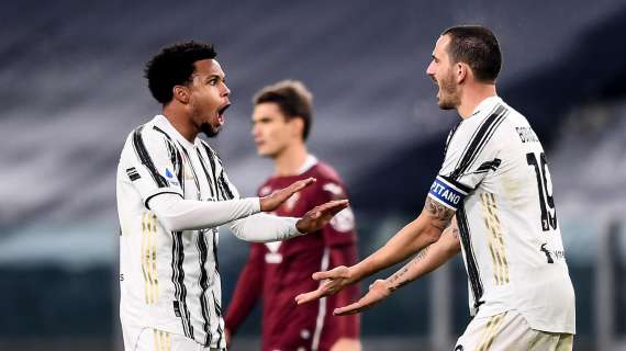 Il derby va alla Juventus, Chiellini e Bonucci in coro sui social: "Torino è bianconera"