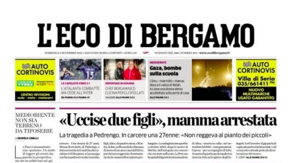 L'Eco di Bergamo: "L'Atalanta combatte, ma cede all'Inter"