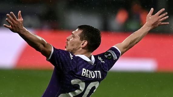 Belotti dopo il primo gol europeo con la Fiorentina: "Contentissimo. Per me e per Nzola"
