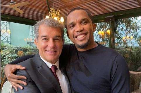 Eto'o, uno dei primi colpi del primo Laporta celebra il suo ritorno: "Il sogno torna al Camp Nou"