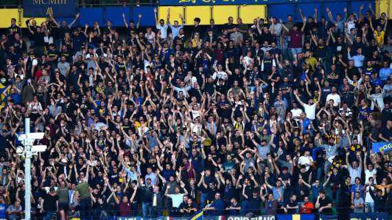 Hellas Verona, oltre mille tifosi scaligeri attesi stasera al Tardini 