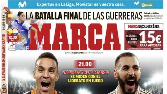 Valencia-Real Madrid, l'apertura di Marca: "Partidazo con premio"
