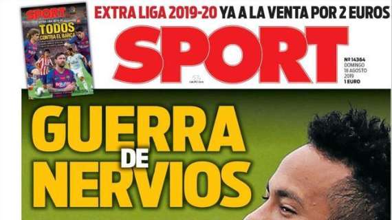 Neymar tra Barça e Real Madrid, Sport in prima: "Guerra di nervi"