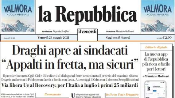La Repubblica: "Allegri, è ancora Juventus. L'Inter strappa Inzaghi a Lotito"