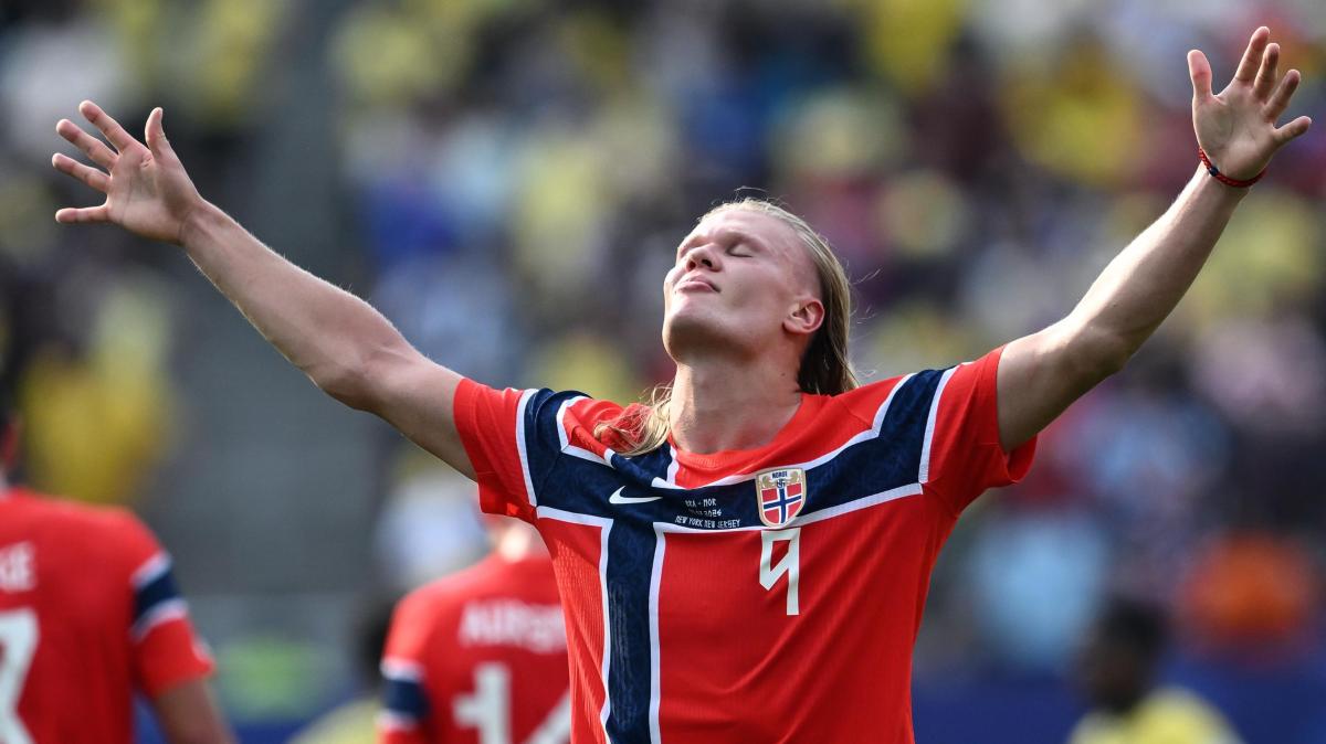 Haaland mostruoso, trascina la Norvegia. Facendo piangere Neymar e una nazione intera