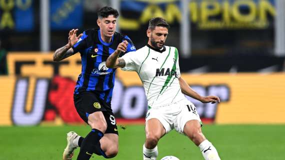 Il solito, bellissimo, gol di Domenico Berardi: il Sassuolo la ribalta, 2-1 a San Siro
