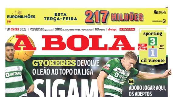 Le aperture portoghesi - Gyokeres manda lo Sporting Lisbona in vetta alla classifica