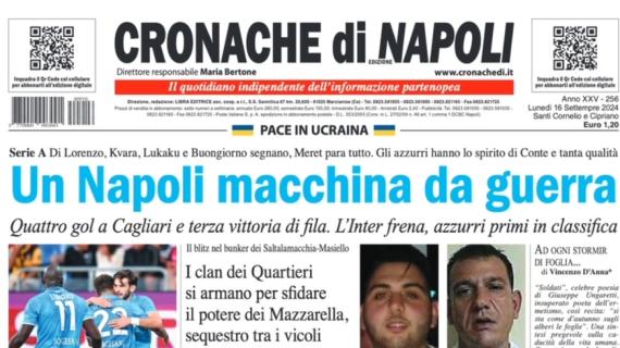 Cronache di Napoli: "Un Napoli macchina da guerra: spirito di Conte e tanta qualità"