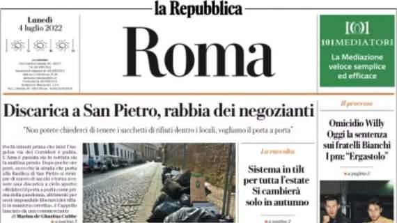 La Repubblica Roma: "Romagnoli-Lazio: accordo con Lotito. Il sì del 'nuovo Nesta'"
