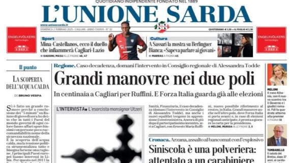 L'Unione Sarda: "Mina-Castellanos, ecco il duello che infiammerà Cagliari-Lazio"