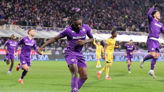 Kean in doppia cifra, Fiorentina avanti 1-0 contro l'Udinese al termine del primo tempo