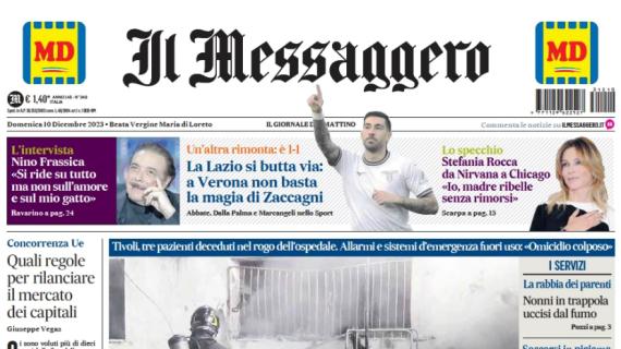Il Messaggero: "La Lazio si butta via: a Verona non basta la magia di Zaccagni"