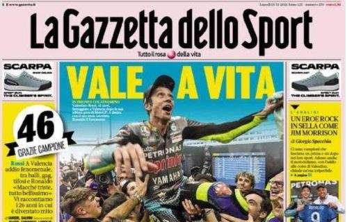 L'apertura de La Gazzetta dello Sport sull'Italia: "Vale un mondo"