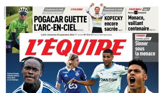 L'Equipe su Strasburgo-Olympique Marsiglia: "Tout pour l'audace"