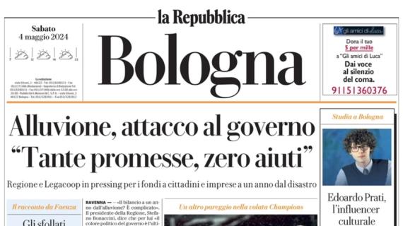 La Repubblica-Bologna: "Il Toro frena i rossoblù: solo pioggia niente gol"