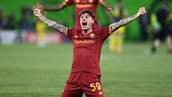 Roma, quello contro il Sassuolo è stato il primo gol fra i professionisti di Nicola Zalewski