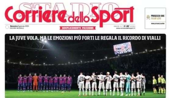 L'apertura del Corriere dello Sport sull'8° successo di fila della Juve: "Il Max che si può"