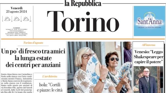 Cessioni pesanti. La Repubblica (Torino) apre: "Borna Sosa subito in campo da granata"