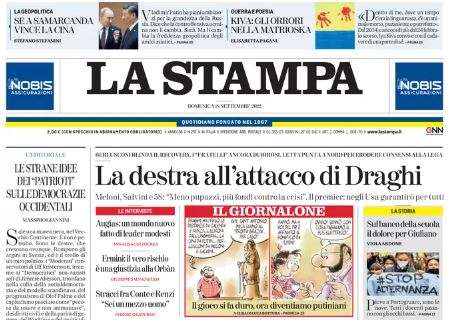 La Stampa in taglio basso: "Il Sassuolo beffa il Toro. Juventus, Allegri contro la crisi"