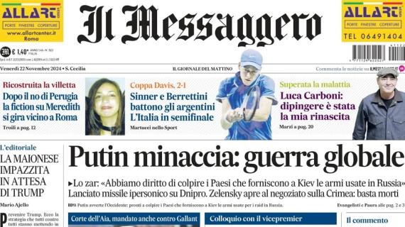 Il Messaggero titola: "Sir Claudio scommette su Dovbyk. Lazio, occasione Noslin"