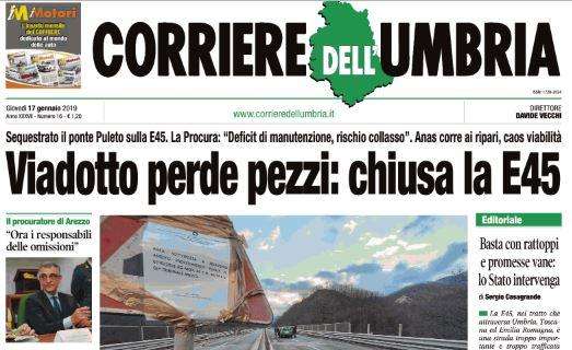 Corriere dell'Umbria, Perugia: "Giorno decisivo per l'arrivo di Martella"