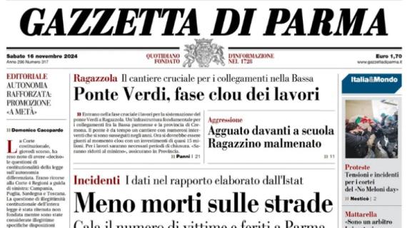 Gazzetta di Parma: "Taffarel promuove Suzuki: 'Ha talento e sta crescendo'"