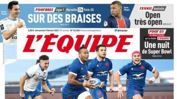 Ligue 1, big match Olympique Marsiglia-PSG. L'Equipe: "Sulla brace"