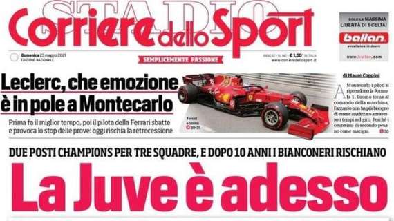 L'apertura del Corriere dello Sport: "La Juve è adesso"