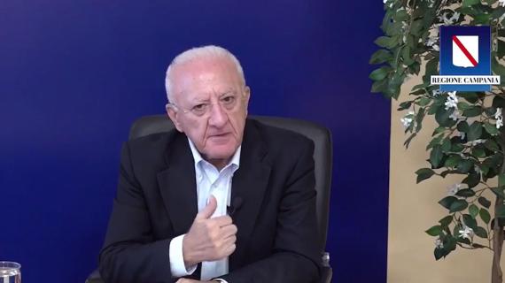 De Luca: "L'Arechi sarà uno dei pochi stadi in grado di ospitare gli Europei del 2032"