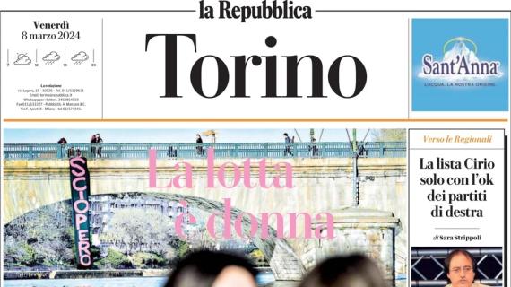 L'ed. di Torino de La Repubblica apre sui granata: "A Napoli per l'ultima occasione europea"