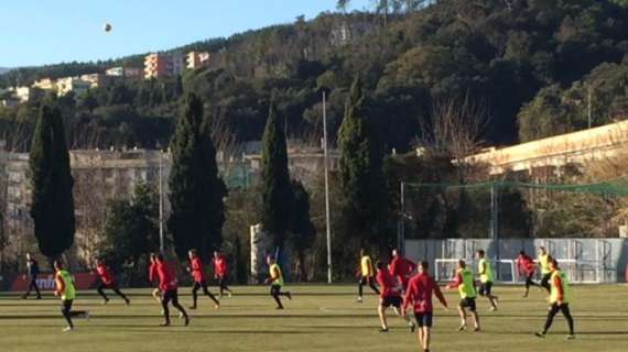 Genoa, primo allenamento per Jandrei: Favilli scatenato nella partitella