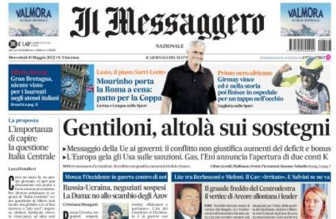 Il Messaggero: "Mourinho porta la Roma a cena: patto per la Coppa"