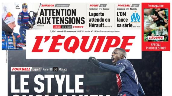 L'Equipe: "Lo stile Ousmaniano: un super gol di Dembele porta alla vittoria il PSG"
