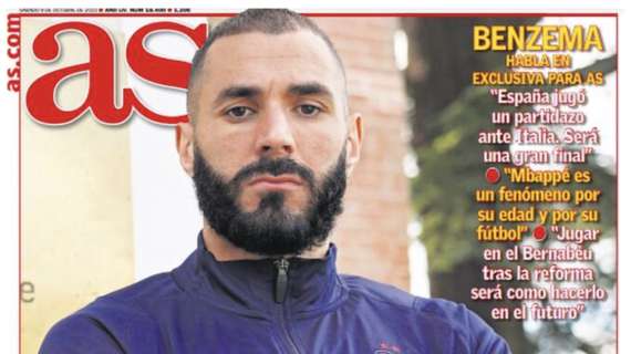 Le aperture spagnole - Benzema ad As: "Sogno il Pallone d'Oro. Mbappé? Un fenomeno"