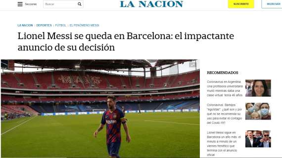 Messi resta al Barcellona. Le aperture argentine: "L'annuncio scioccante della sua decisione!"