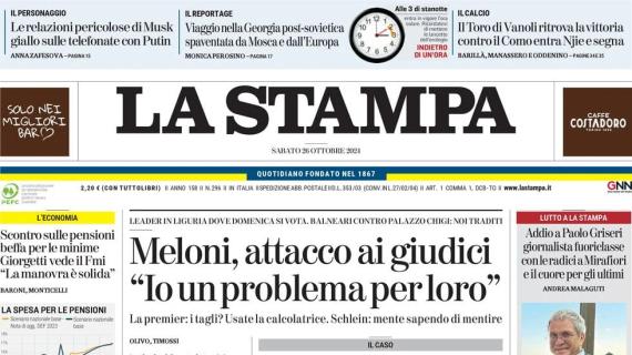 La Stampa: "Il Toro di Vanoli ritrova la vittoria contro il Como: entra Njie e segna"