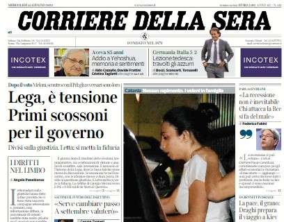 Il Corriere della Sera sulla Nazionale"Lezione della Germania, travolta l'Italia"
