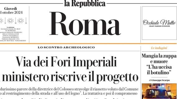 La Repubblica (Roma) apre sulle romane: "Juric, la verità contro il Torino. Lazio a Como"