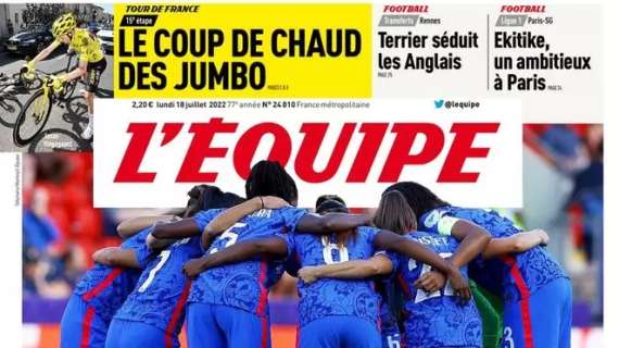 La Francia vuole vincere anche contro l’Islanda, L’Equipe in apertura: “Inseguendo le nuvole"