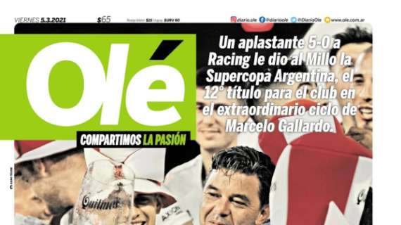 Il River Plate di Gallardo trionfa nella Supercopa Argentina, la prima di Olé: "E sono 12 titoli"