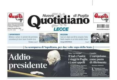 Il Lecce è secondo in Serie A, Nuovo Quotidiano di Puglia in prima: "Tutto vero"