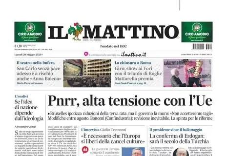 Il Mattino: "Napoli, pari a Bologna e sfuma il record. Osimhen bollente"