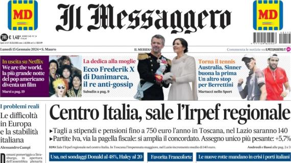 Il Messaggero: "La Lazio è Felipe: 4° posto vicino. Roma, Paredes-gol non basta"