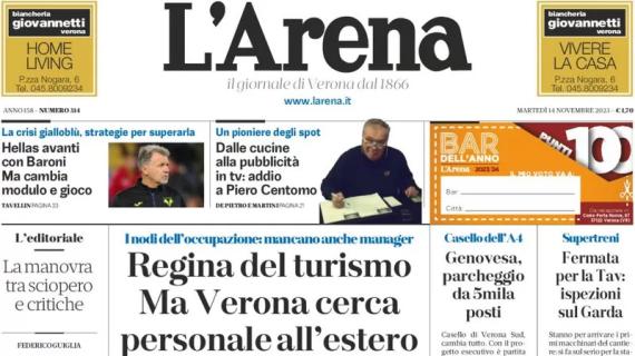 L'apertura de L'Arena: "Hellas avanti con Baroni, ma cambia modulo e gioco"