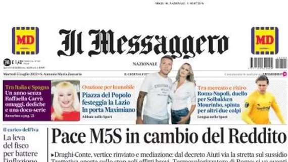 Il Messaggero: “Roma-Napoli, duello per Solbakken. Mourinho, spinta per altri due colpi”