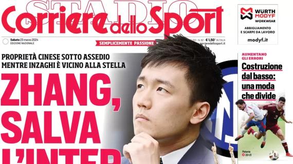 L'apertura del Corriere dello Sport sul patron nerazzurro: "Zhang, salva l'Inter!" 