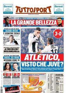 Atalanta-Milan, Tuttosport nel taglio alto: "La grande bellezza"