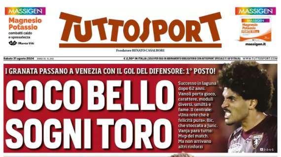 L'apertura di Tuttosport sul calciomercato della Juventus: "Thiago, ora falla volare"